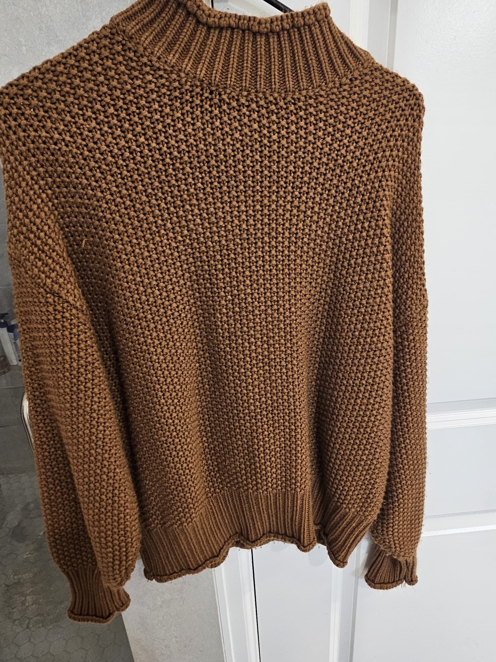 Cozy Chunky Knit Sweater in Warm Camel